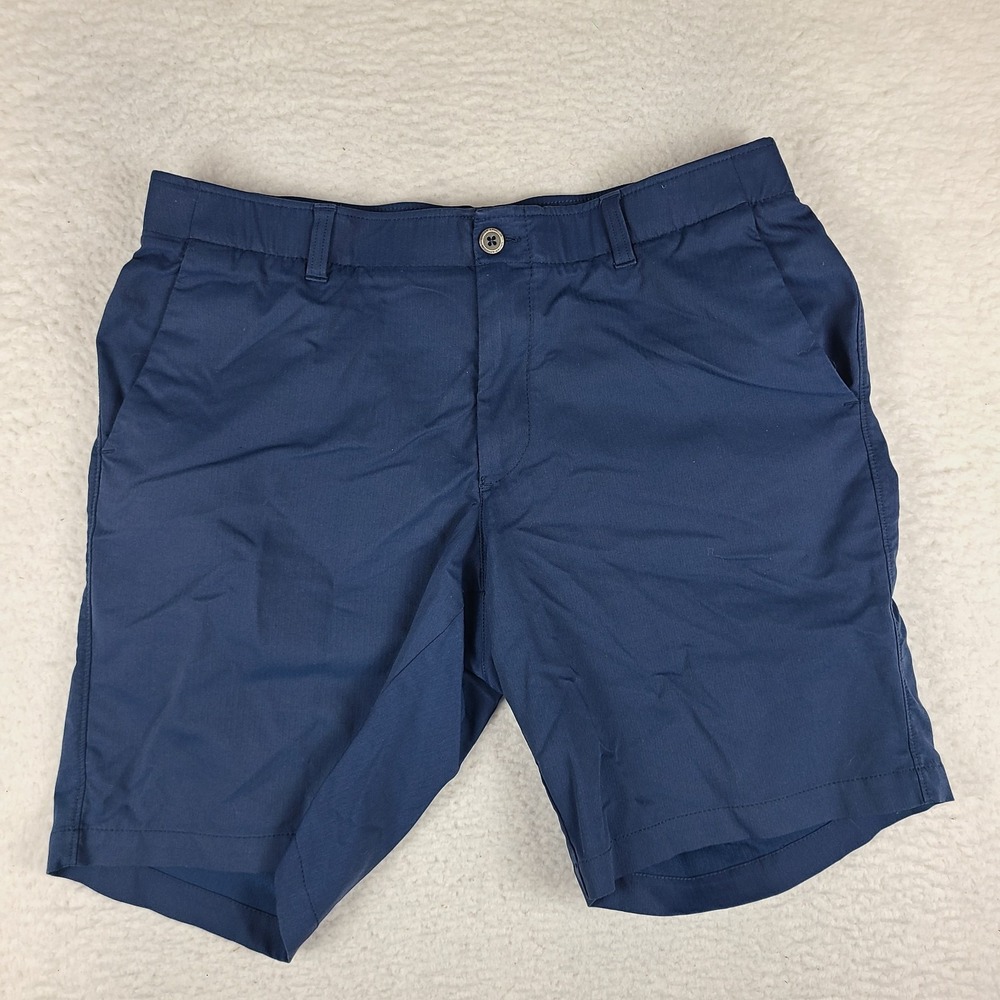 Under Armour Shorts Mens 38 Navy Heatgear 9" Inseam Chino Performance Golf